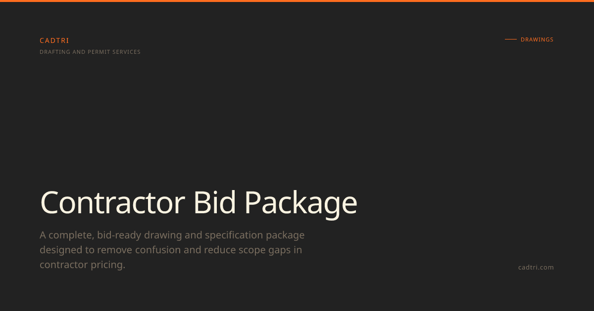 Contractor Bid Packages | Construction Bid Documents