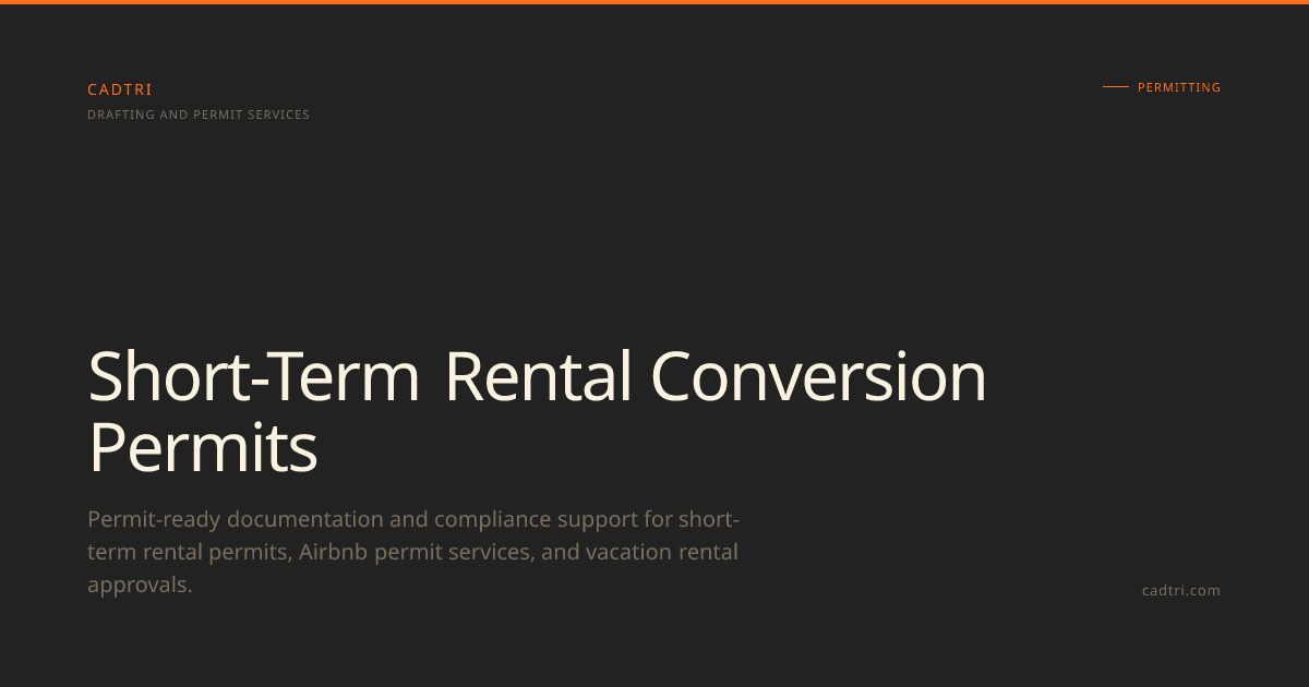 Short Term Rental Permits | Airbnb & STR Permit Services
